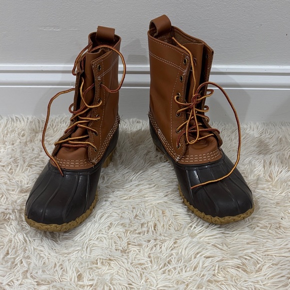 L.L. Bean Brown and Black duck Boots - Picture 2 of 9